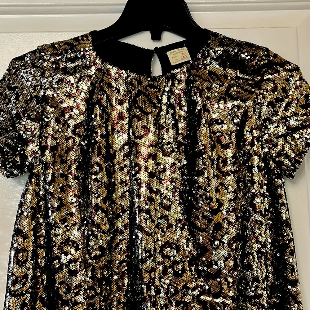 Zara Kids collection sequin leopard dress